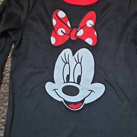 Disney Women's Black/Red Minnie Mouse 2 Piece Set-Pajamas/Pants Size Small - Picture 2 of 8